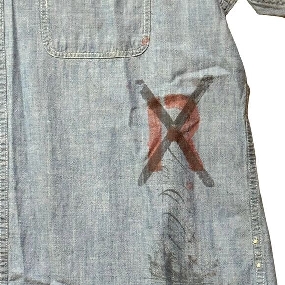 POLO Ralph Lauren Rare Shipyard Nautical Chambray Button-Up Denim Shirt Men's XL - Picture 5 of 16